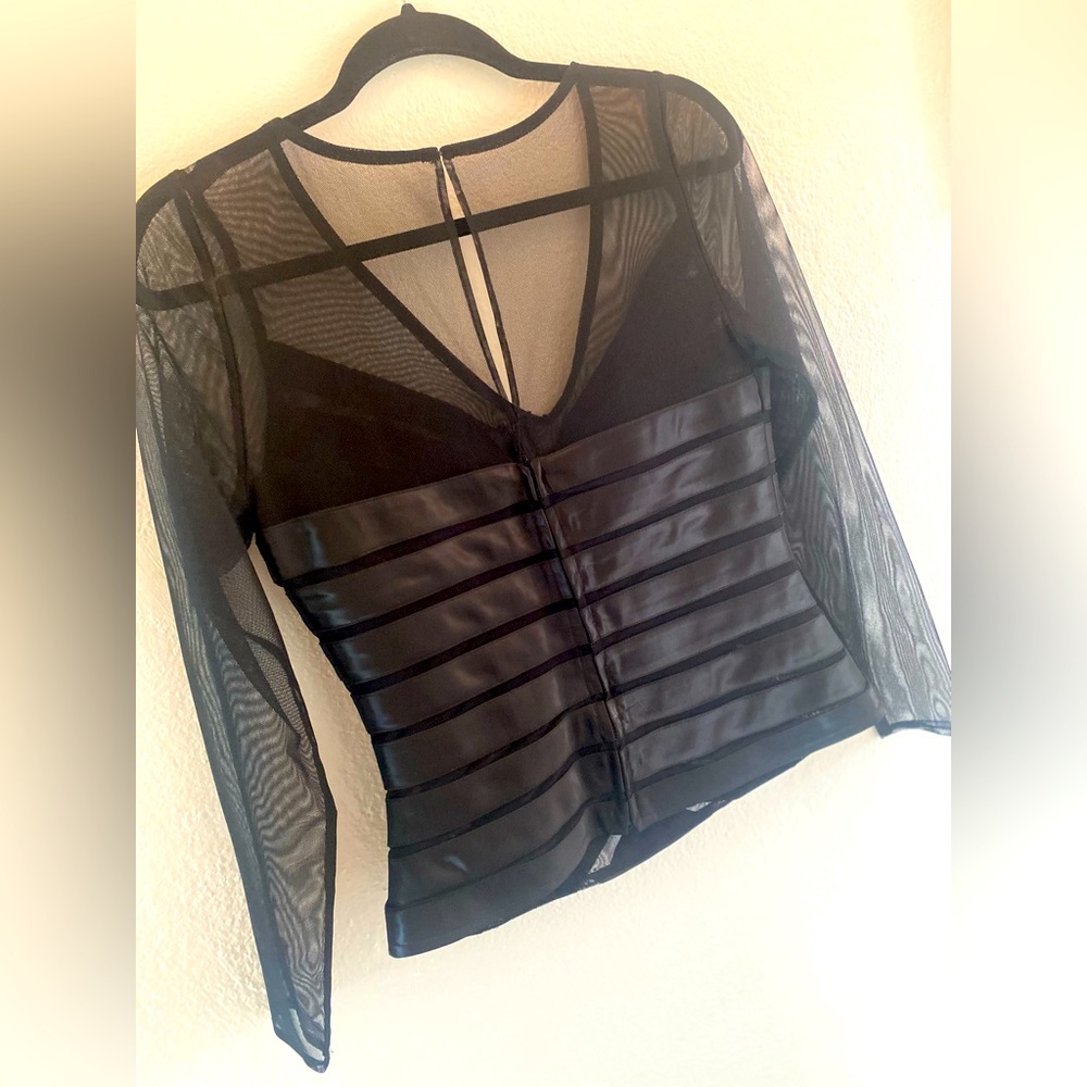 Scarlet night black blouse